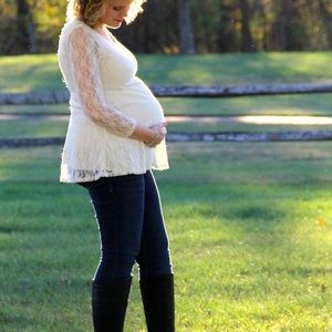 Lace Maternity Top